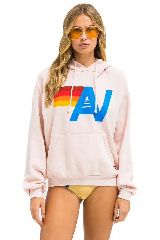 Fashion Concept LOGO PULLOVER RELAXED HOODIE - LIGHT PINK