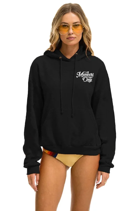 Comfortable Outfits MEMBER EXCLUSIVE RELAXED PULLOVER HOODIE - BLACK