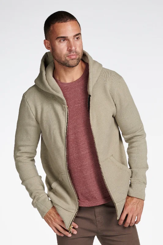 Cozy Apparel Men's French Terry Zip Front Hoodie