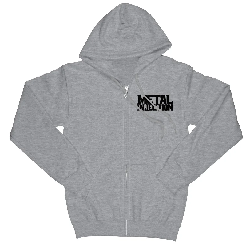 Effortless Looks Metal Injection "Classic Logo" Zip Hoodie