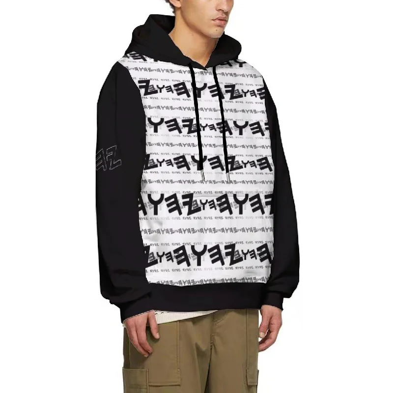 Classic Style Most High God - Yahuah 01-01 White Men's Designer Pullover Hoodie