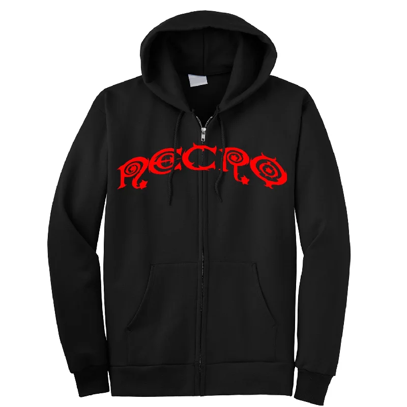 Innovative Design Necro "Curved Logo" Zip Hoodie