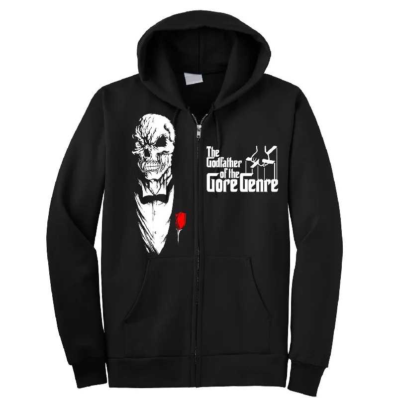 Cool Summer Necro "Godfather Of The Gore Genre" Zip Hoodie