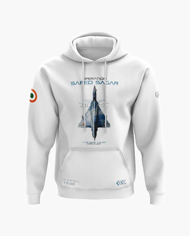 Casual Choice Op. Safed Sagar Tributo Snow Soft Premium Hoodie