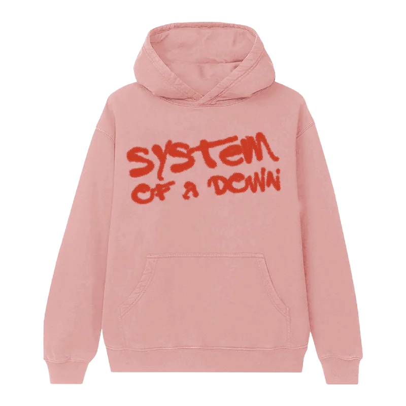 Wearable At Home Or Out Puff Script Hoodie