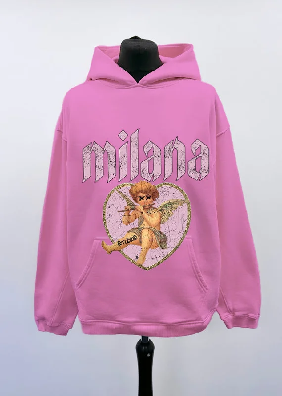 Classic Raspberry Cherub Heavyweight Hoodie.