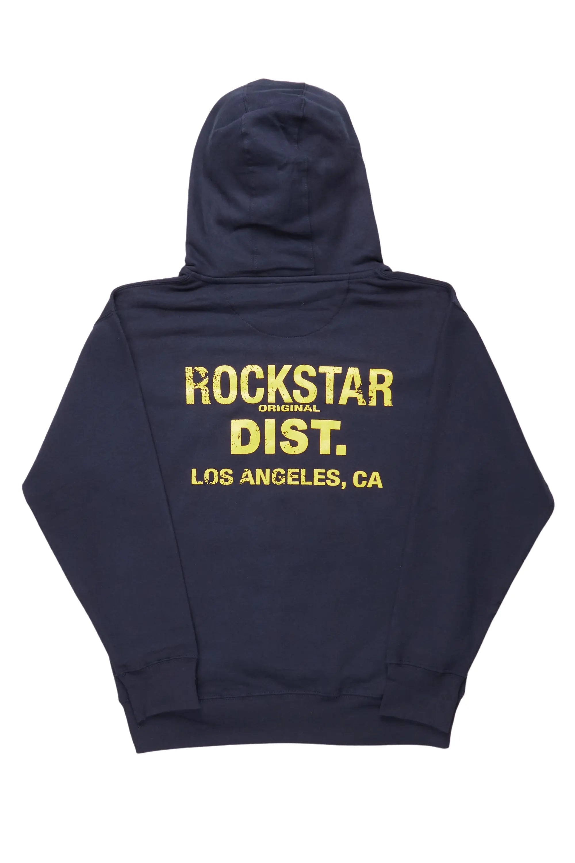 Sports Cool Lake Navy/Yellow Graphic Hoodie