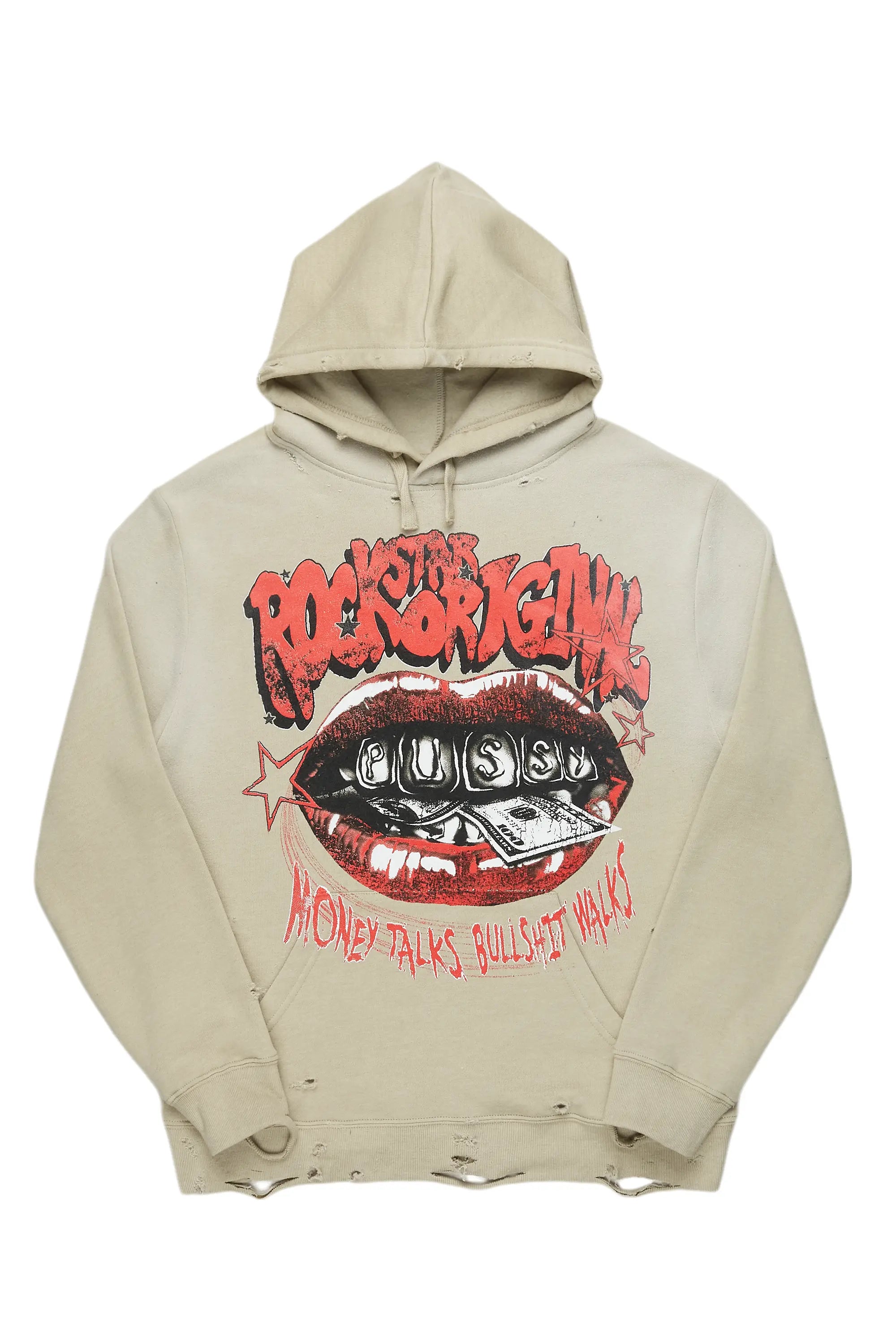 Cozy Fashion Bloke Sand Graphic Hoodie