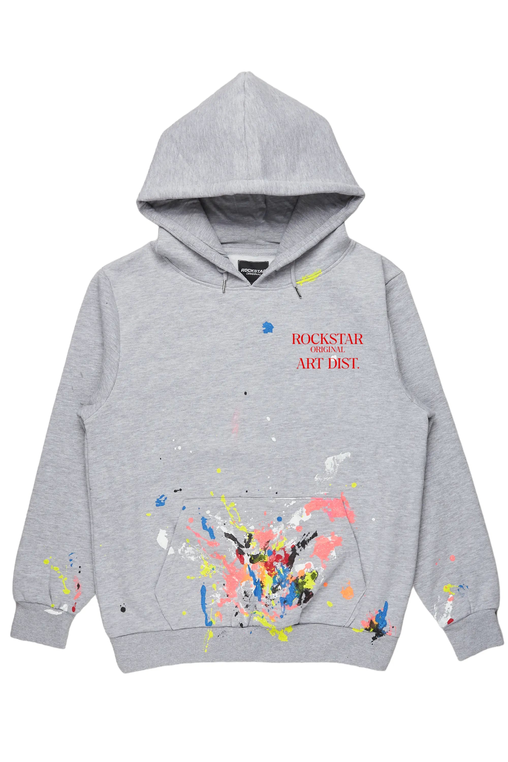 Light Layers Bash Heather Grey Graphic Hoodie