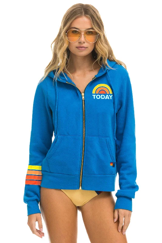 Spring Fashion TODAY SHOW ZIP HOODIE - OCEAN