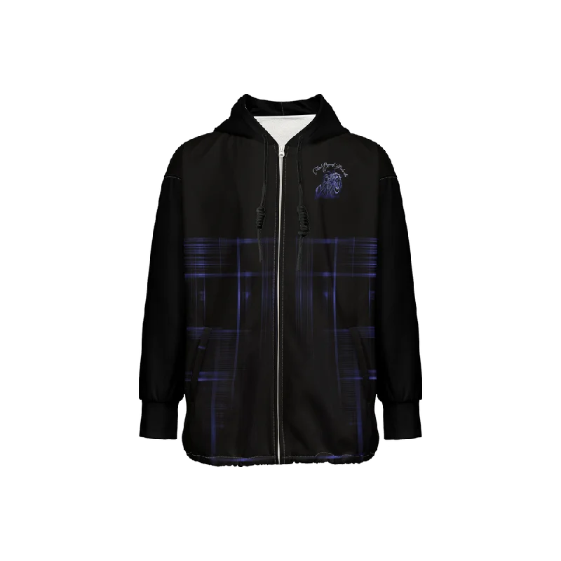 Goddess Outfit TRP Matrix 02 Men’s Designer Relaxed Fit Drop Shoulder Full Zip Hoodie