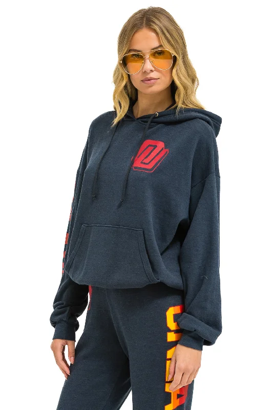 Free Design UNIVERSITY OF OKLAHOMA PULLOVER HOODIE RELAXED - CHARCOAL