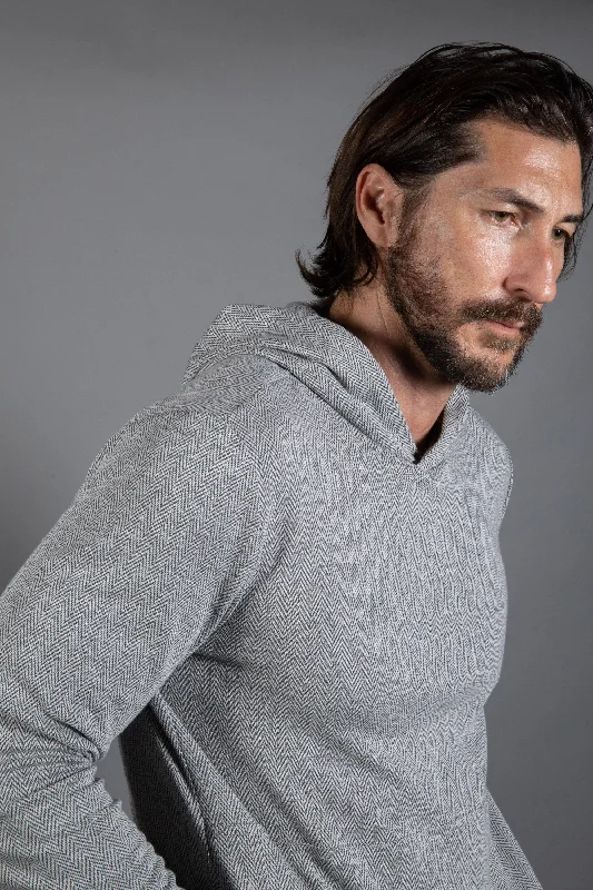 Exquisite Fabrics Westin Herringbone Kangaroo Hoodie