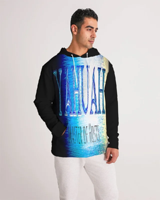 Simple Design Yahuah-Master of Hosts 01-01 Men's Designer Pullover Hoodie