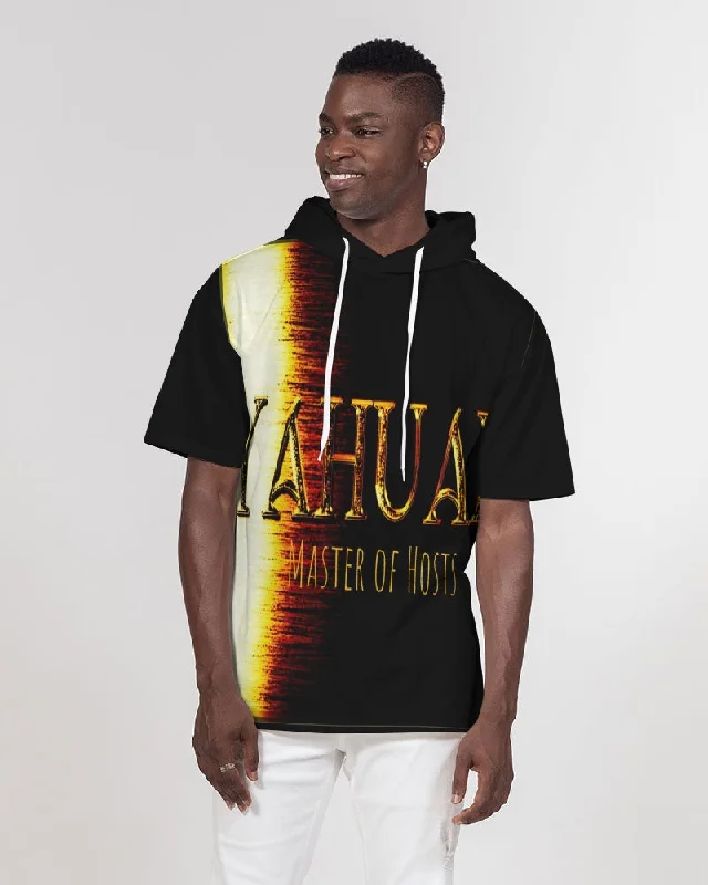 Unique Fashion Yahuah-Master of Hosts 01-03 Men's Designer Premium Heavyweight Short Sleeve Pullover Hoodie