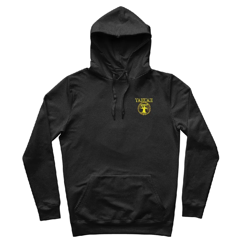 Fashionable Ease Yahuah-Tree of Life 02-01 Men's Designer Organic Cotton Pullover Hoodie Fashionable Ease Yahuah-Tree of Life 02-01 Men's Designer Organic Cotton Pullover Hoodie