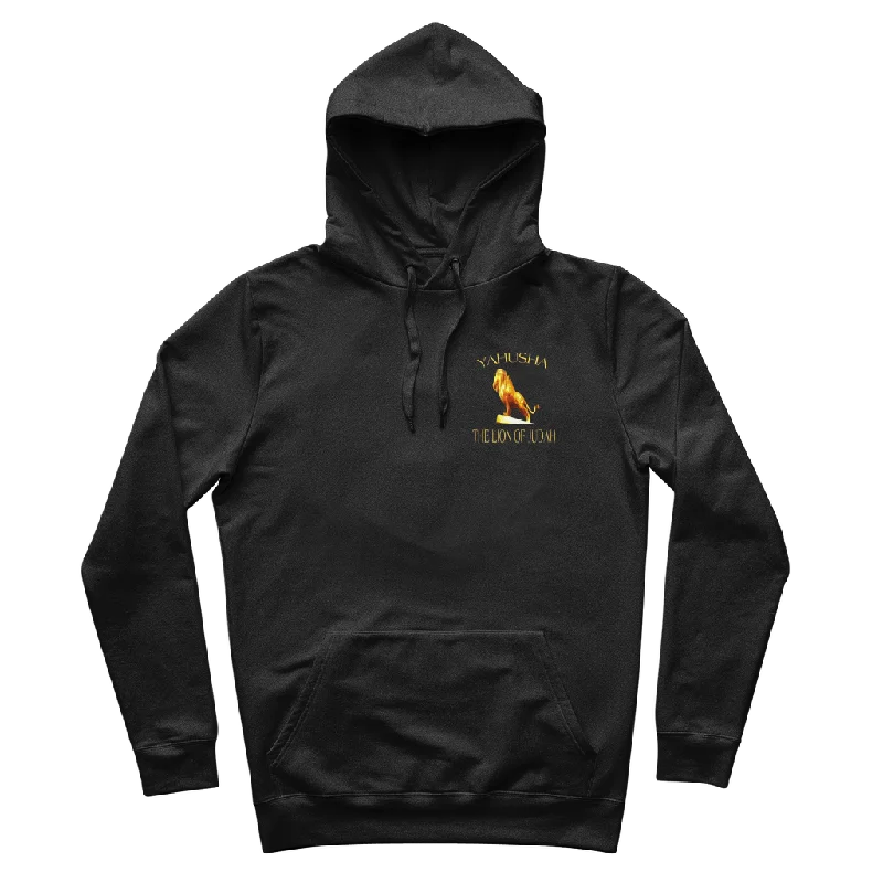 Basic Comfort Yahusha-The Lion of Judah 01 Men's Designer Organic Cotton Pullover Hoodie