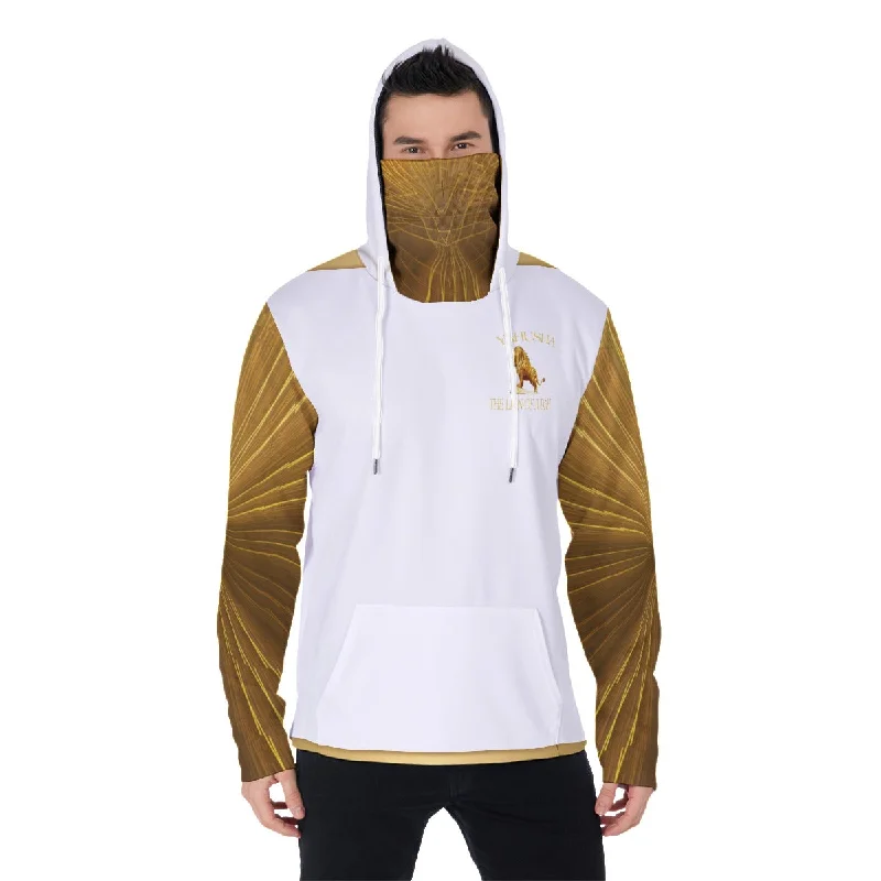 Trendy Casuals Yahusha-The Lion of Judah 01 Voltage Men's Designer Pullover Hoodie with Face Mask