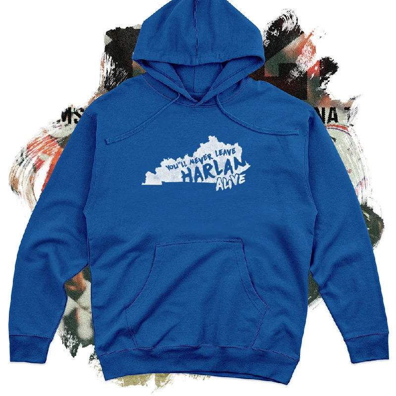 Sporty Elegance You will never leave Harlan Alive Midweight Hoodie