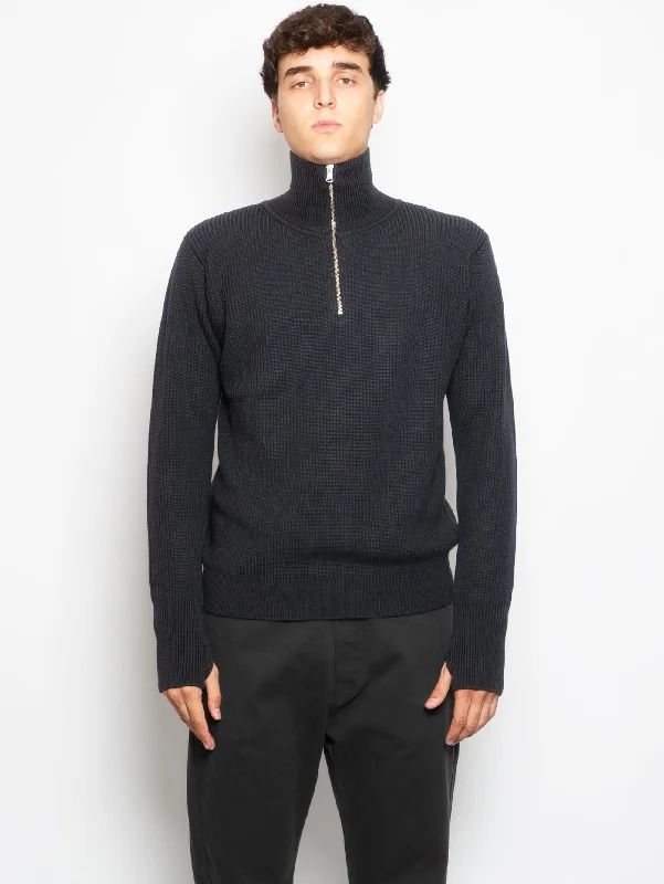 Urban Chic Maglia Mezza Zip Piombo