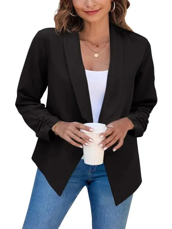 Lazy Style Casual Slim Fit V-Neck Women's Blazer