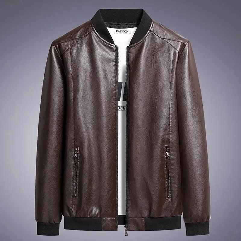 Casual Comfort Classic Slim Fit Men Leather Jacket
