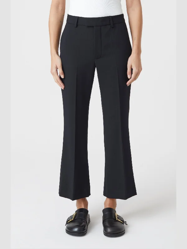 Weekend Comfort Pantaloni con Linea Svasata Nero