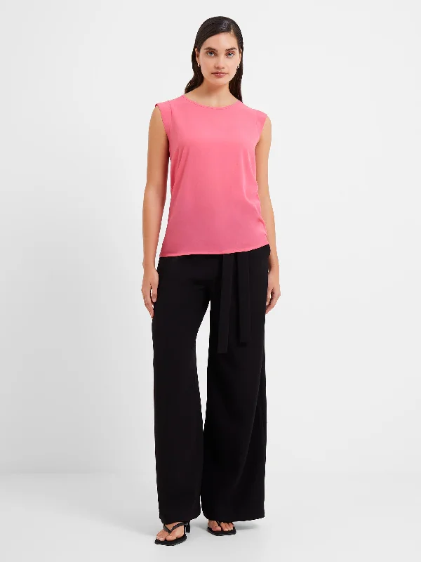 Modern Comfort Crepe Light Cap Sleeve Top