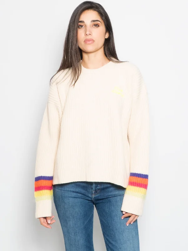 Easy Style Maglia Girocollo Ciao Amore Bianco