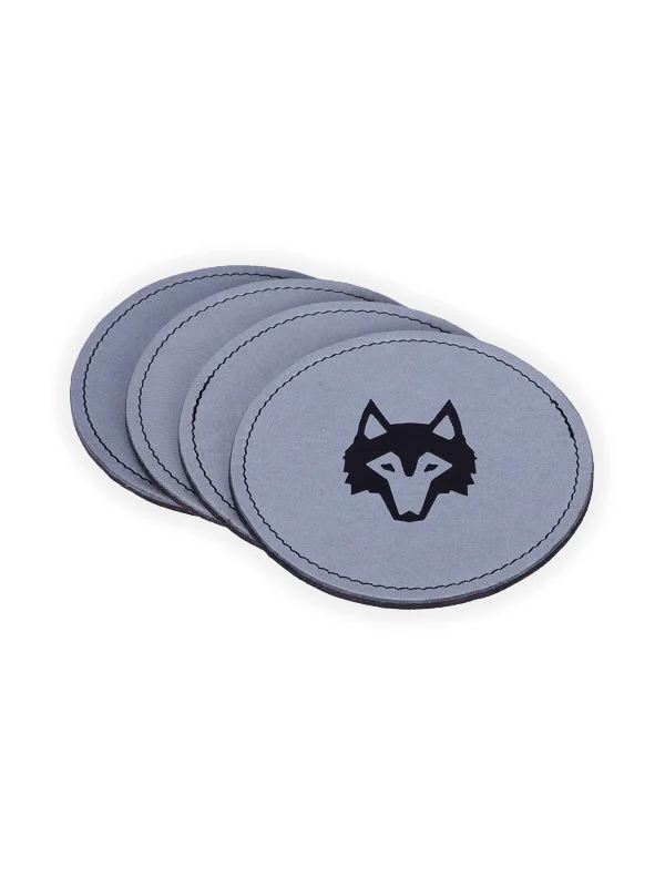 Comfy Chic Greyson Wolf Coaster Set