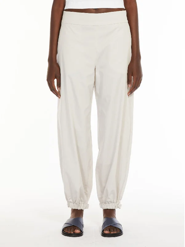 Youthful Pantaloni in Raso con Polsino Roccia