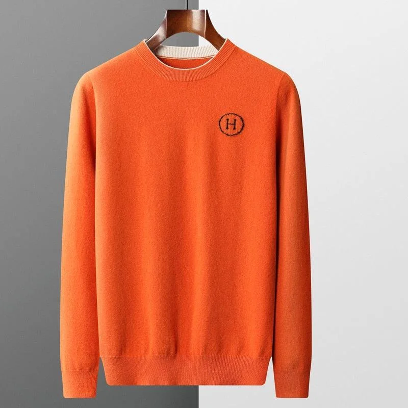 Street Cool Men Crew Neck Pullover Sweater