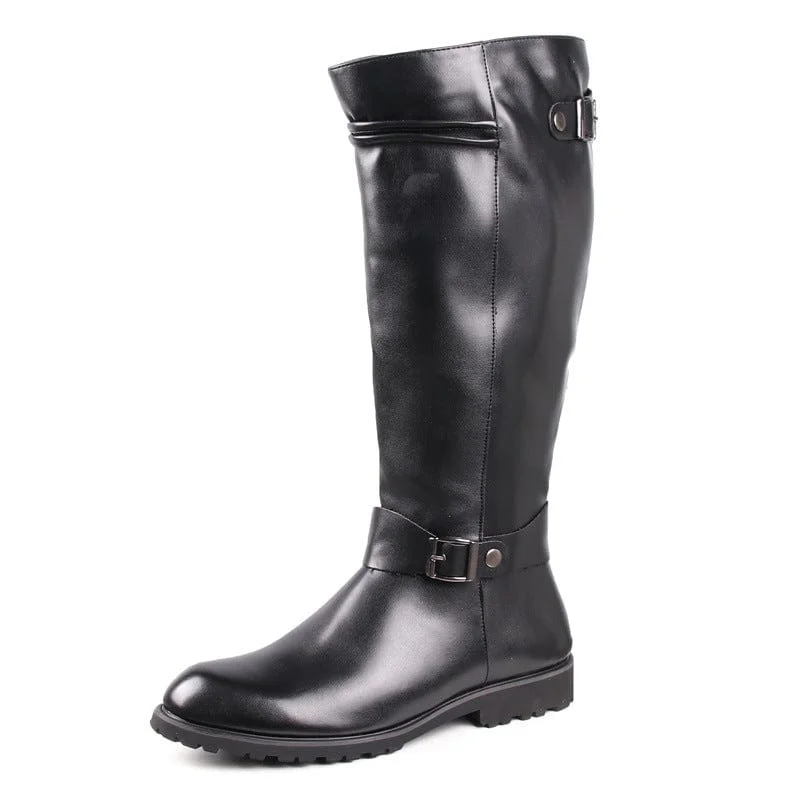 Preview New Products Men's Punk Pointed-toe High Leg Boots