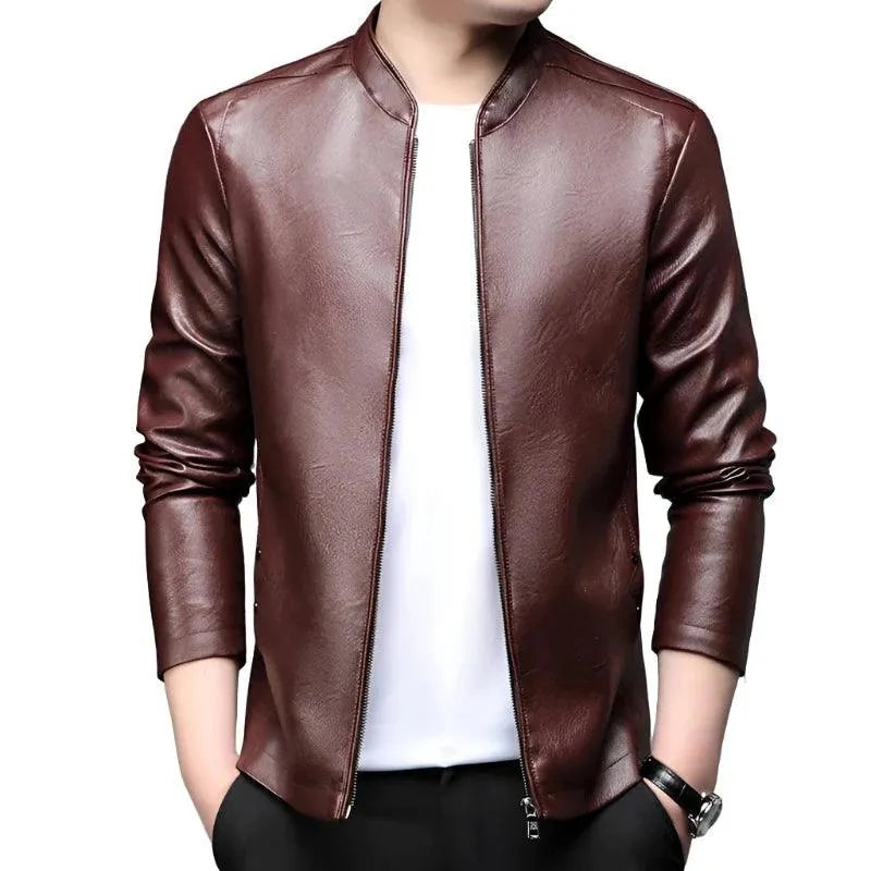 Cozy Chic Wear Modern Slim Fit Men Leather Jacket