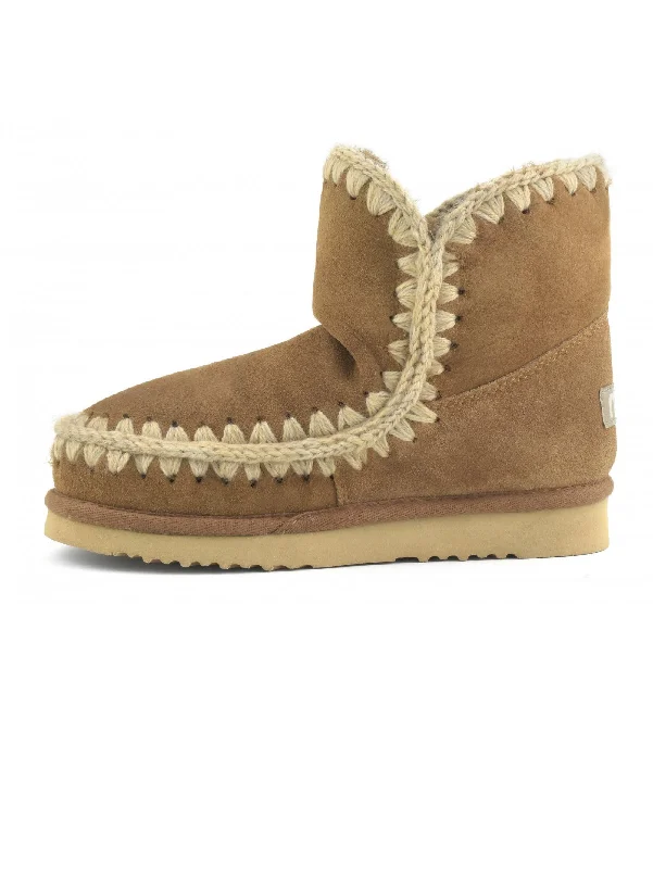 Unique Fashion Stivaletto in Montone Eskimo 18 Cognac