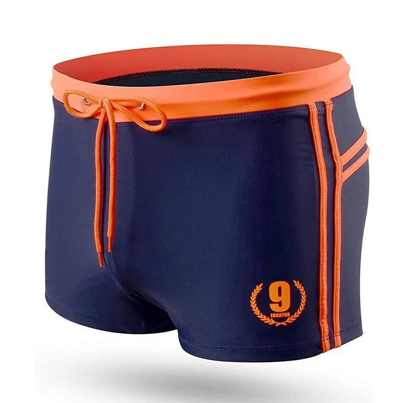 Fashionable And Versatile Patchwork Swim Trunk For Men