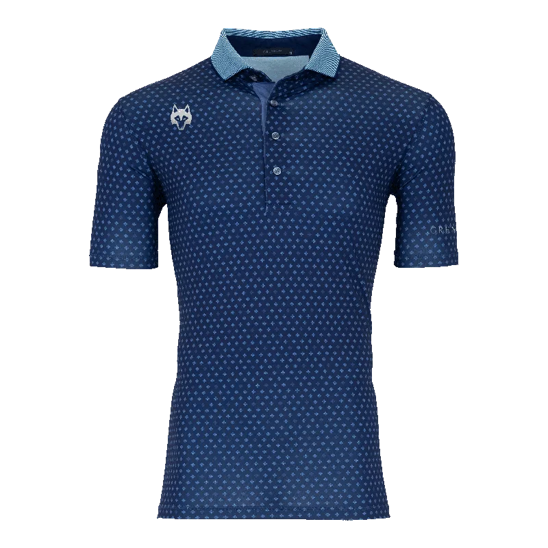 Stretch Design Players Club Old English Floral Polo