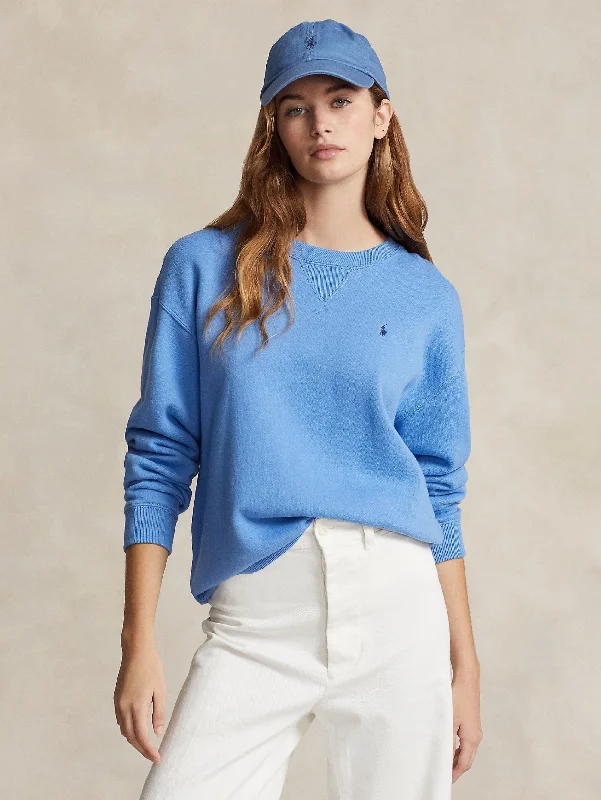 Personalized Clothing Felpa Girocollo Relaxed Fit Blu