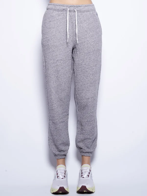 Age-reducing Style Pantaloni in Felpa Loopback Grigio
