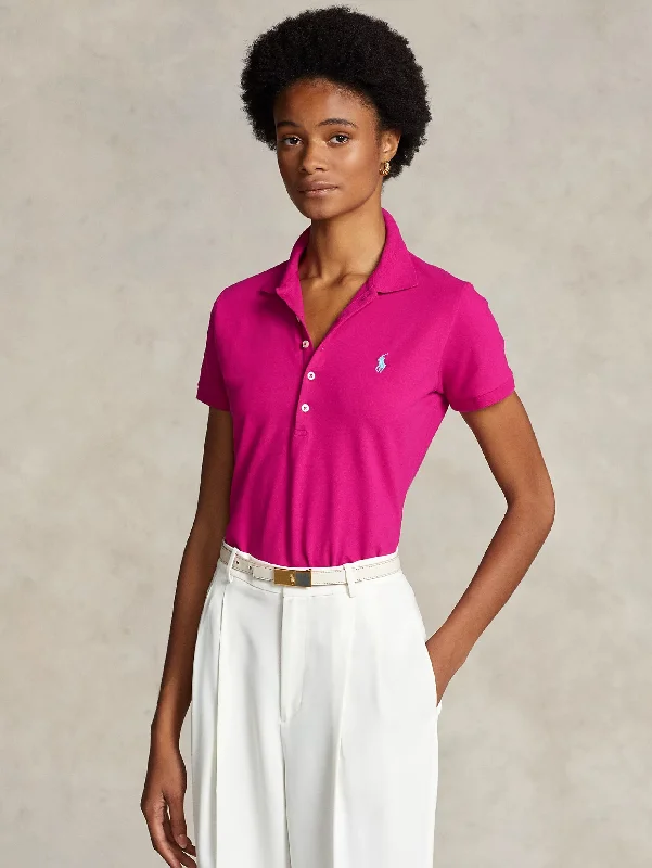 Cozy Knits Polo Manica Corta Slim Fit Rosa