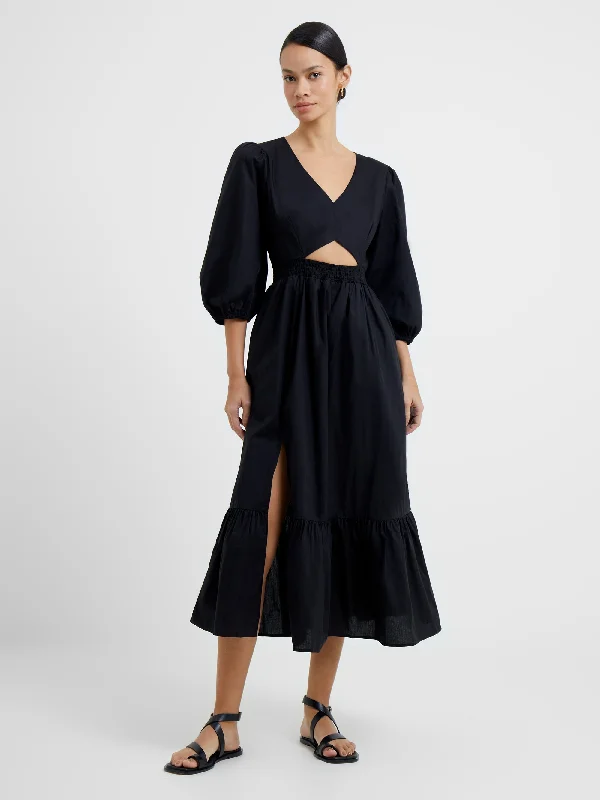 Weekend Style Rhodes Poplin Cut-Out Midaxi Dress