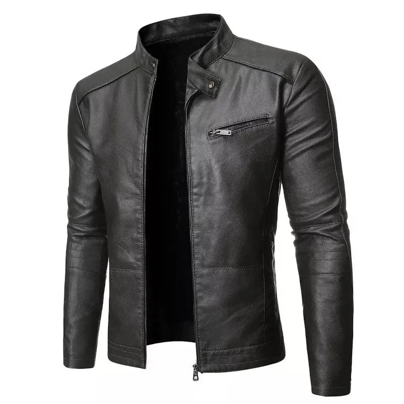Warm Layers Slim Fit Motorcycle Jacket for Men