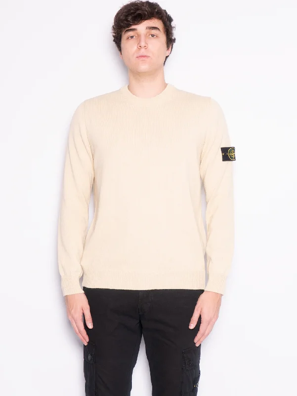 Modern City Maglia in Cotone Organico Grezzo Beige