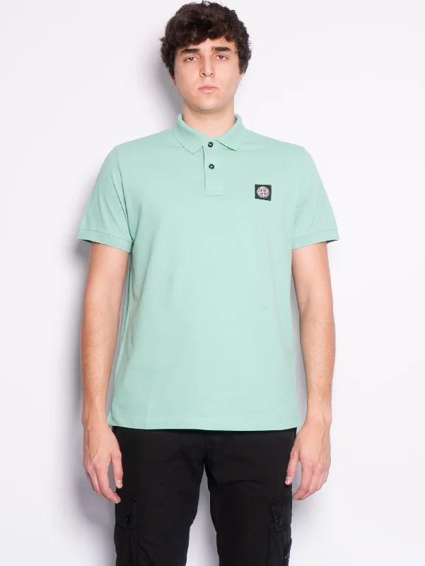 Elegant Temperament Polo Slim Fit in Cotone Organico Verde