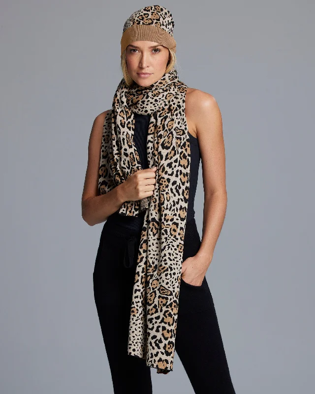 Fresh Wear Tache Leopard Scarf