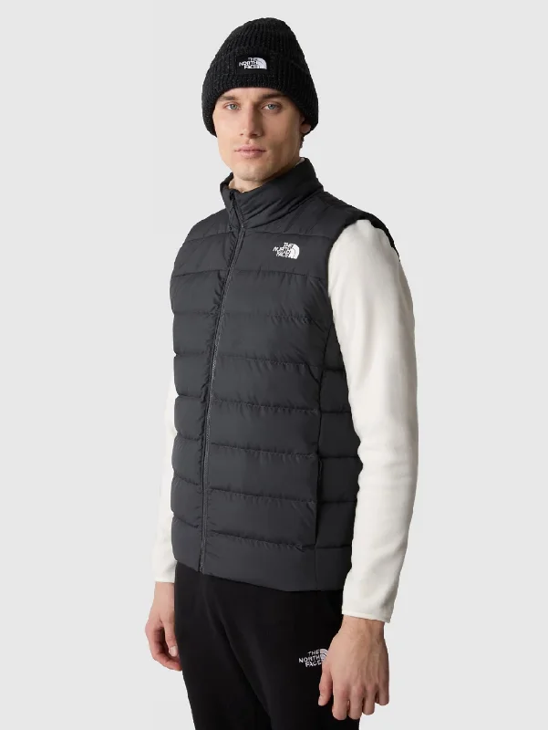Windbreaker fashion Gilet con Cappuccio in Piuma Aconcagua Nero