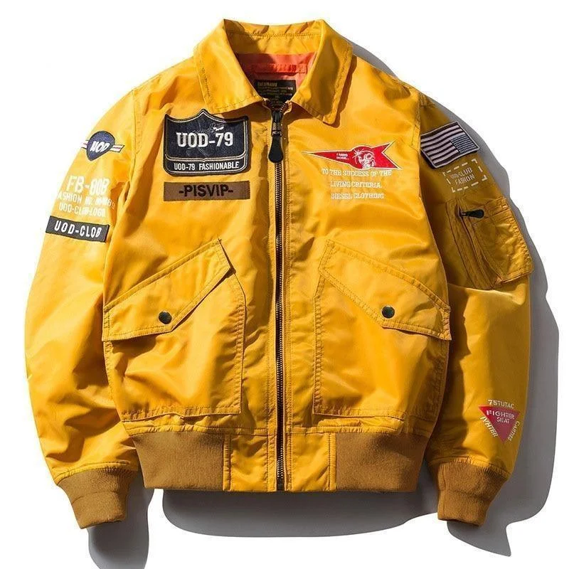 Noble And Elegant To The Moon Military Bomber Jacket