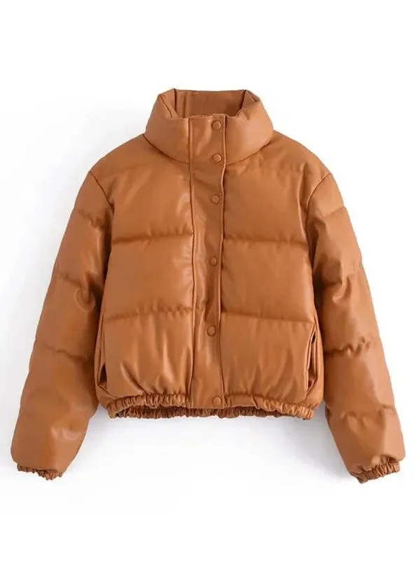 Stylish Casuals Turtle Padded Puffer Jacket Women