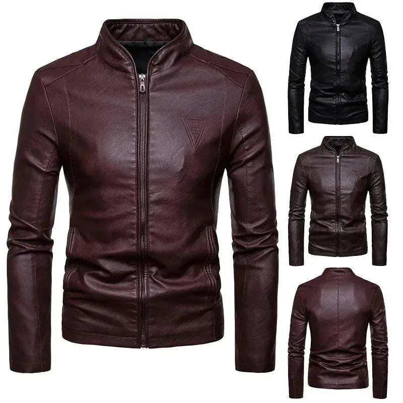Comfortable Sweaters Urban Edge Slim Fit Leather Jacket