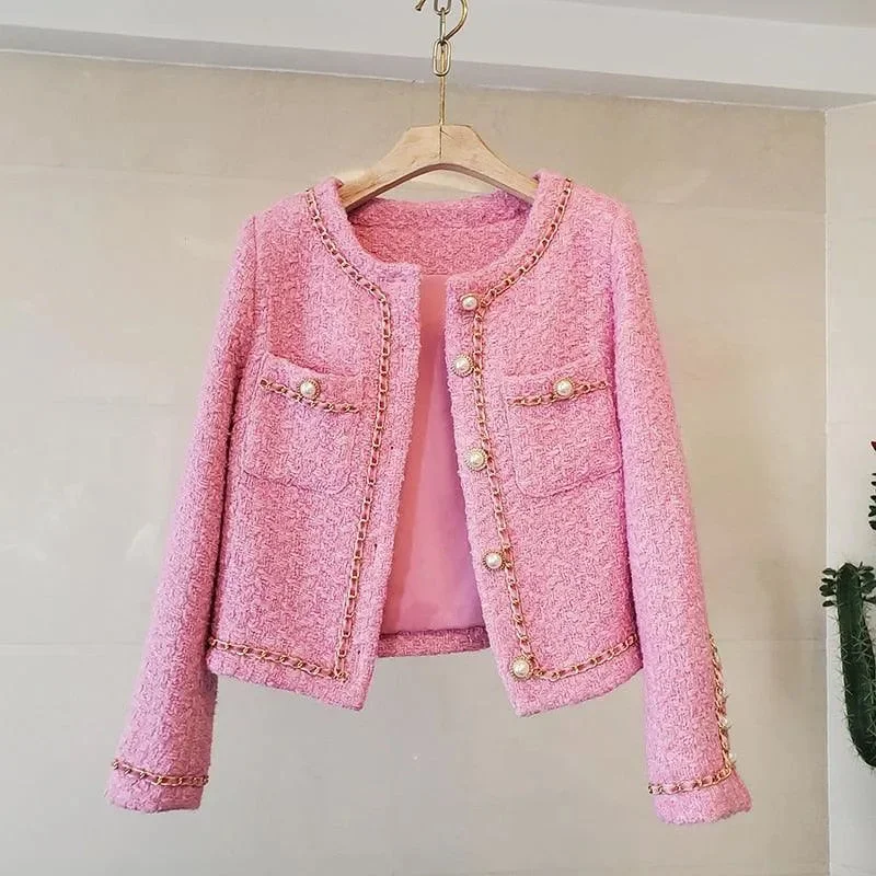 All-Day Outfits Women Tweed Slim Fit Jacket